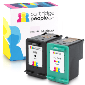 Own Brand HP 338 344 High Capacity Multipack Full Set of 2 Ink Cartridges Cartridge People 7727 CP