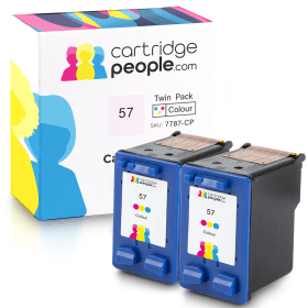 Own Brand HP 57 Tri Colour Ink Cartridge Twin Pack Cartridge People 7787 CP