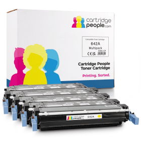 Own Brand HP 642A Multipack Full Set of 4 Toner Cartridges Cartridge People 6156 CP