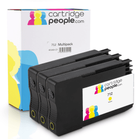 Own Brand HP 712 Yellow Ink Cartridge Tripack 3ED79A Cartridge People 40240 CP