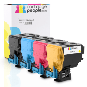 Own Brand Konica Minolta TNP 22 Multipack Full Set of 4 Toner Cartridges Cartridge People 16575 CP