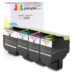 Own Brand Lexmark 24B600 Multipack Full Set of 4 Toner Cartridges Cartridge People 42399 CP