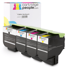 Own Brand Lexmark 71B0H High Capacity Multipack Full Set of 4 Toner Cartridges Cartridge People 42408 CP