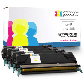 Own Brand Lexmark C5240 C5242 High Capacity Multipack Full Set of 4 Toner Cartridges Cartridge People 3063 CP