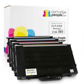 Own Brand Samsung CLP 510D High Capacity Multipack Full Set of 4 Toner Cartridges Cartridge People 6046 CP