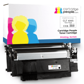 Own Brand Samsung CLT P406B Black Toner Cartridge Twin Pack SU374A Cartridge People 17827 CP