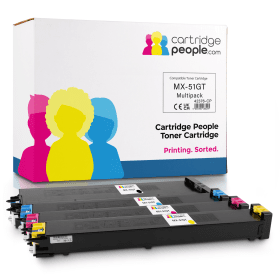 Own Brand Sharp MX 51GT Multipack Full Set of 4 Toner Cartridges Cartridge People 42376 CP