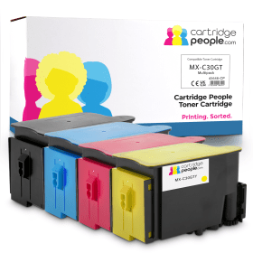 Own Brand Sharp MX C30GT Multipack Full Set of 4 Toner Cartridges Cartridge People 43648 CP