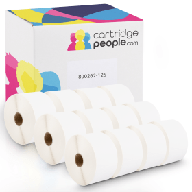 Own Brand Zebra Z Select 2000D 800262 125 White Label Roll 57mm x 32mm 12 x 2100 Labels Cartridge People 40536 CP