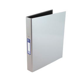 Oxford 2 O Ring Binder 25mm A4 Metallic Silver 408233 F