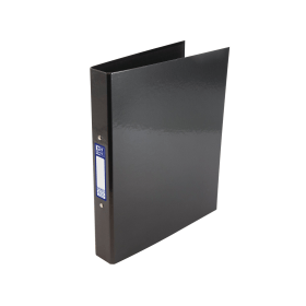 Oxford 2 O Ring Binder Laminated 25mm A4 Black 408239 F