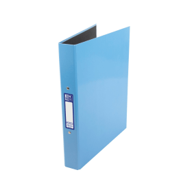 Oxford 2 O Ring Binder Laminated 25mm A4 Light Blue 408235 F