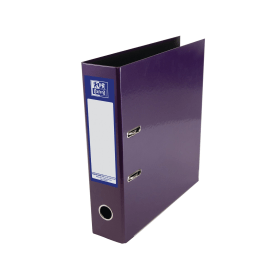 Oxford 70mm Lever Arch File Laminated A4 Purple 408225 F