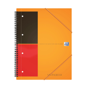 Oxford International Meeting Book Wirebound Ruled Margin 160 Pages A4 104321 F