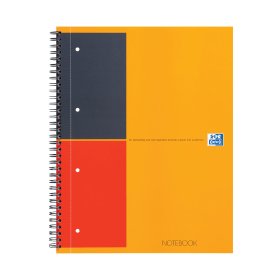 Oxford International Notebook Wirebound Ruled Margin 160 Pages Multicoloured A4 100060 F