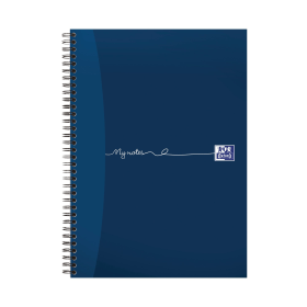 Oxford My Notes Card Cover Wirebound Notebook 100 Pages A4 Blue 5 Pack 389588 F