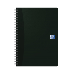 Oxford Notebook Wirebound Ruled 180 Pages A4 Black 5 Pack 282004 F