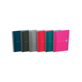 Oxford Notebook Wirebound Ruled 180 Pages A5 Assorted 5 Pack 110730 F