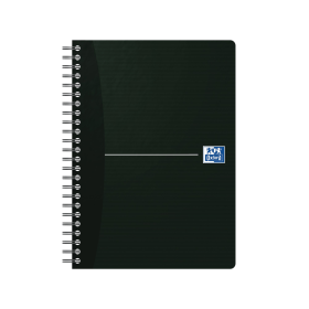 Oxford Notebook Wirebound Ruled 180 Pages A5 Black 5 Pack 282003 F