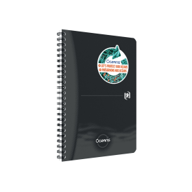 Oxford Oceanis Notebook Wirebound Ruled 160 Pages A5 Black 829836 F