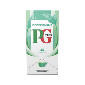 PG Tips Peppermint Envelope Tea Bags 25 Pack 852347 F