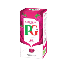PG Tips Raspberry Envelope Tea Bags 25 Pack VF10064 F