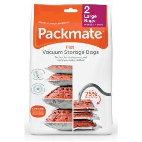 Packmate Large Flat Vacuum Storage Bags 2 Pack PKM13454 F