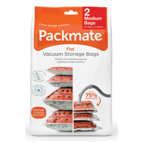 Packmate Medium Flat Vacuum Storage Bags 2 Pack PKM13675 F