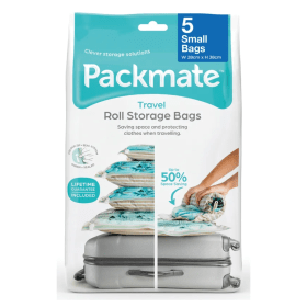 Packmate Small Roll Vacuum Storage Bags 5 Pack PKM13262 F