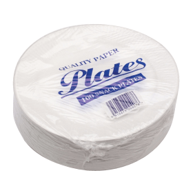Paper Plate 7 Inch White 100 Pack 116786 F