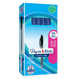 PaperMate FlexGrip Gel Pens 0.4mm Line Blue 12 Pack 612468 F