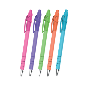 PaperMate FlexGrip Ultra Ballpoint Pen 0.4mm Line Black 5 Pack 2171853 819764 F