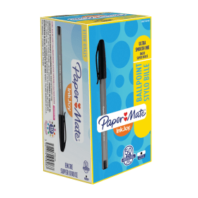 PaperMate InkJoy Ballpoint Pen 0.4mm Line Black 50 Pack 364506 F