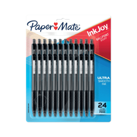 PaperMate Inkjoy 300RT Ballpoint 0.7mm Line Black 24 Pack 918336 F