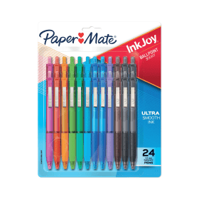 PaperMate Inkjoy 300RT Ballpoint 0.7mm Line Tip Assorted 24 Pack 918335 F