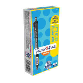 PaperMate Inkjoy Retractable Ballpoint Pen 0.7mm Line Black 12 Pack 390198 F