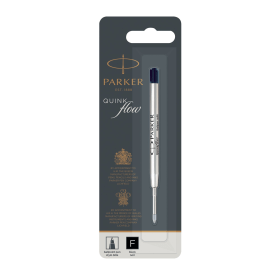 Parker Flow Quink 0.8mm Ballpoint Pen Refill Black 12 Pack 364512 F