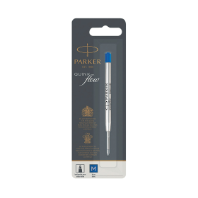 Parker Flow Quink 1mm Ballpoint Pen Refill Blue 12 Pack 364515 F