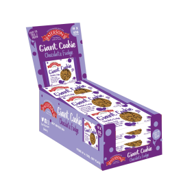 Patersons Giant Cookie Chocolate Fudge 60g 18 Pack F5319 828280 F