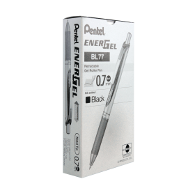 Pentel EnerGel Xm Retractable Gel Pen 0.35mm Line Black 12 Pack 164627 F