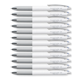 Pentel Floatune Retractable Rollerball Pen 0.4mm Line Blue 12 Pack PE06669 F