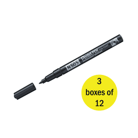 Pentel N50S Marker Bullet Tip Black 12 Pack 3 For 2 Offer 891924 F