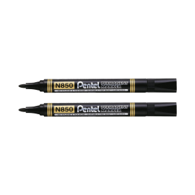 Pentel N850 Permanent Bullet Marker Black 24 Pack 2 for 1 587956 F