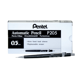 Pentel P200 Automatic Pencil 0.5mm HB 12 Pack 100648 F