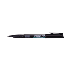 Pentel Permanent Marker Fine Tip Black 12 Pack 100268 F