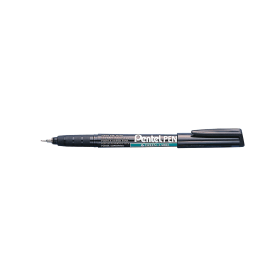 Pentel Permanent Marker Super Fine Tip Black 12 Pack 154753 F