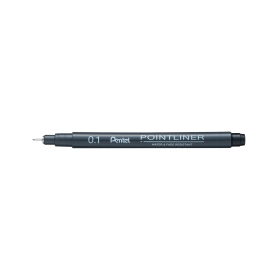 Pentel Pointliner Pigment Liner 0.1mm Black (Pack of 12) S20P-1A ...