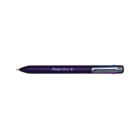 Pentel iZee 4 Colour Ballpoint Pen 0.5mm Line Multicoloured 12 Pack 784638 F