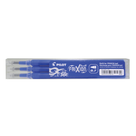 Pilot FriXion 0.7mm Rollerball Pen Refill Blue 3 Pack 127173 F