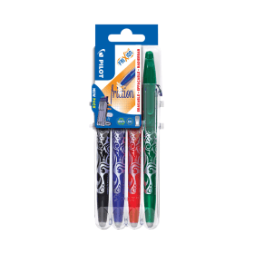 Pilot FriXion Set2Go Rollerball Pens 0.35mm Line Assorted 4 Pack 607222 F